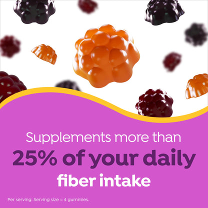 MiraFIBER Gummies, from The Makers of MiraLAX, 8g Per Serving, with B Vitamins, Metabolism Support, Gut Health for Men & Women, Prebiotic Fiber Gummies for Adults, Mixed Fruit Flavor 72Ct