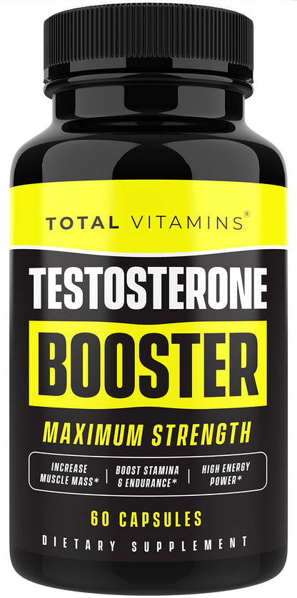 Testosterone Booster for Men - Energy, Stamina & Muscle Growth Support Male Enhancement Supplement