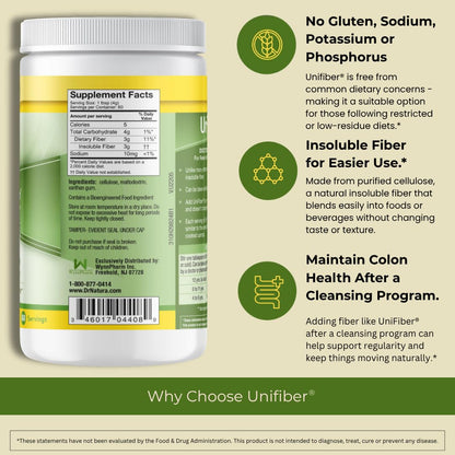 Dr. Natura Unifiber, Natural Fiber Supplement, 8.4-Ounce