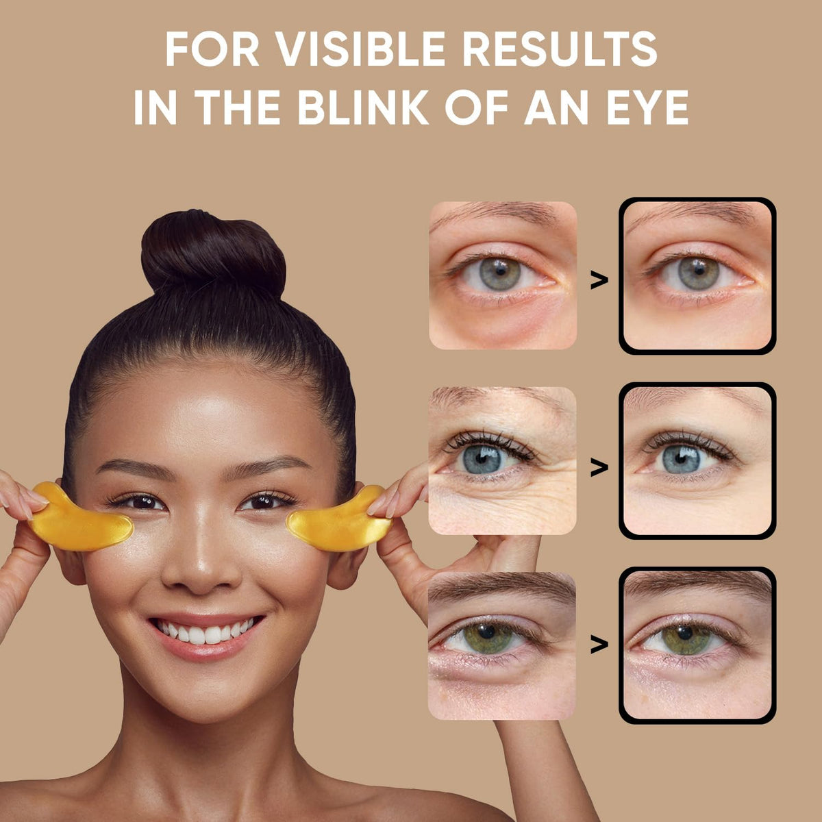 Celor Under Eye Patches (40 Pairs / 80 Patches) - Essential Collagen & Amino Acid Eye Masks for Puffiness & Dark Circles - USA Tested - Self-Care Gift