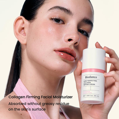 BIODANCE Pore Perfecting Collagen Peptide Cream, Hydrating, Plumping, Pore Care, Firming Facial Moisturizer, Korean Skin Care, Mothers Day Gifts - 1.69 fl. oz.