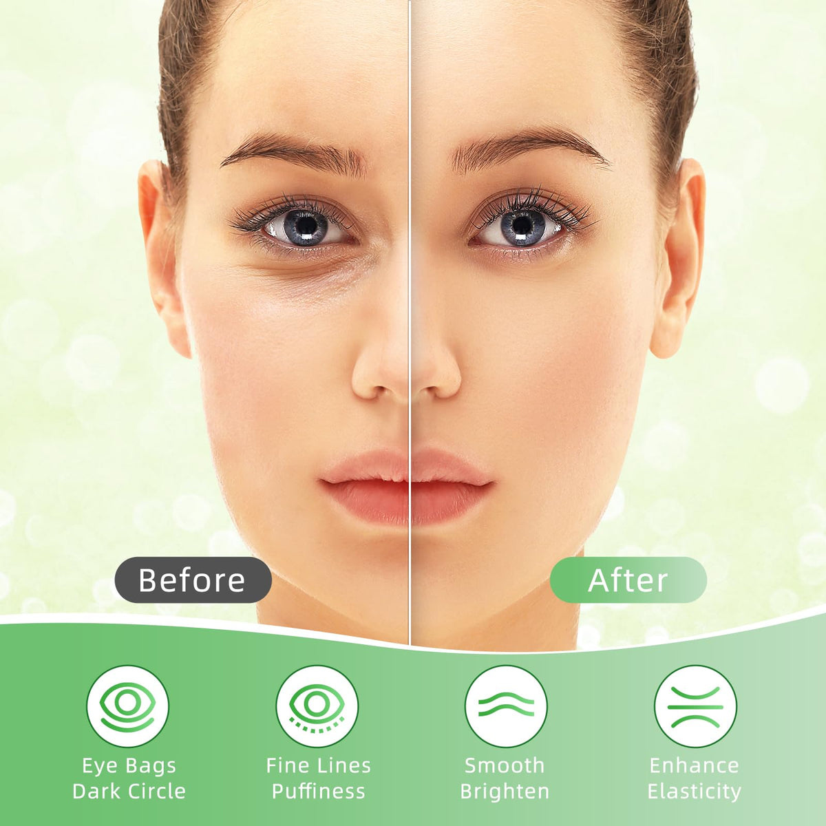 USTELIR Aloe Vera Under Eye Patches - 40 Pairs - Soothing Eye Mask for Puffy Eyes, Dark Circles & Hydration