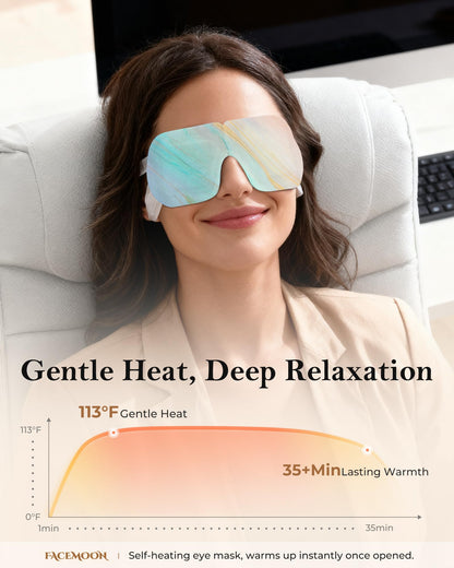 Disposable Warm Steam Eye Masks (10 Packs) - Heated Sleep Mask for Dry Eyes, Puffiness & Instant Relaxation