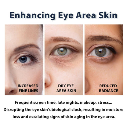 DEBAIY 3% Caffeine Eye Cream for Dark Circles & Puffiness - Anti-Aging Under Eye Treatment for Bags, Night Repair Eye Cream (3 Pack)
