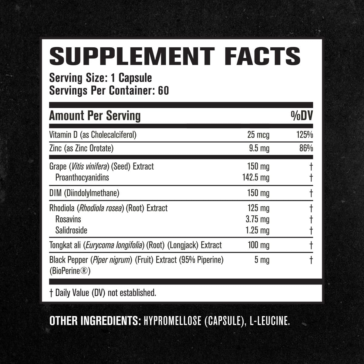 Jacked Factory Androsurge Estrogen Blocker for Men - Tongkat Ali, DIM & Long Jack Testosterone Support Supplement - Muscle & Performance Booster (60 Count)