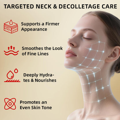 Redcool Retinol Neck Firming Cream - Collagen & Hyaluronic Acid Neck Tightening Anti-Aging Moisturizer 1.76 oz