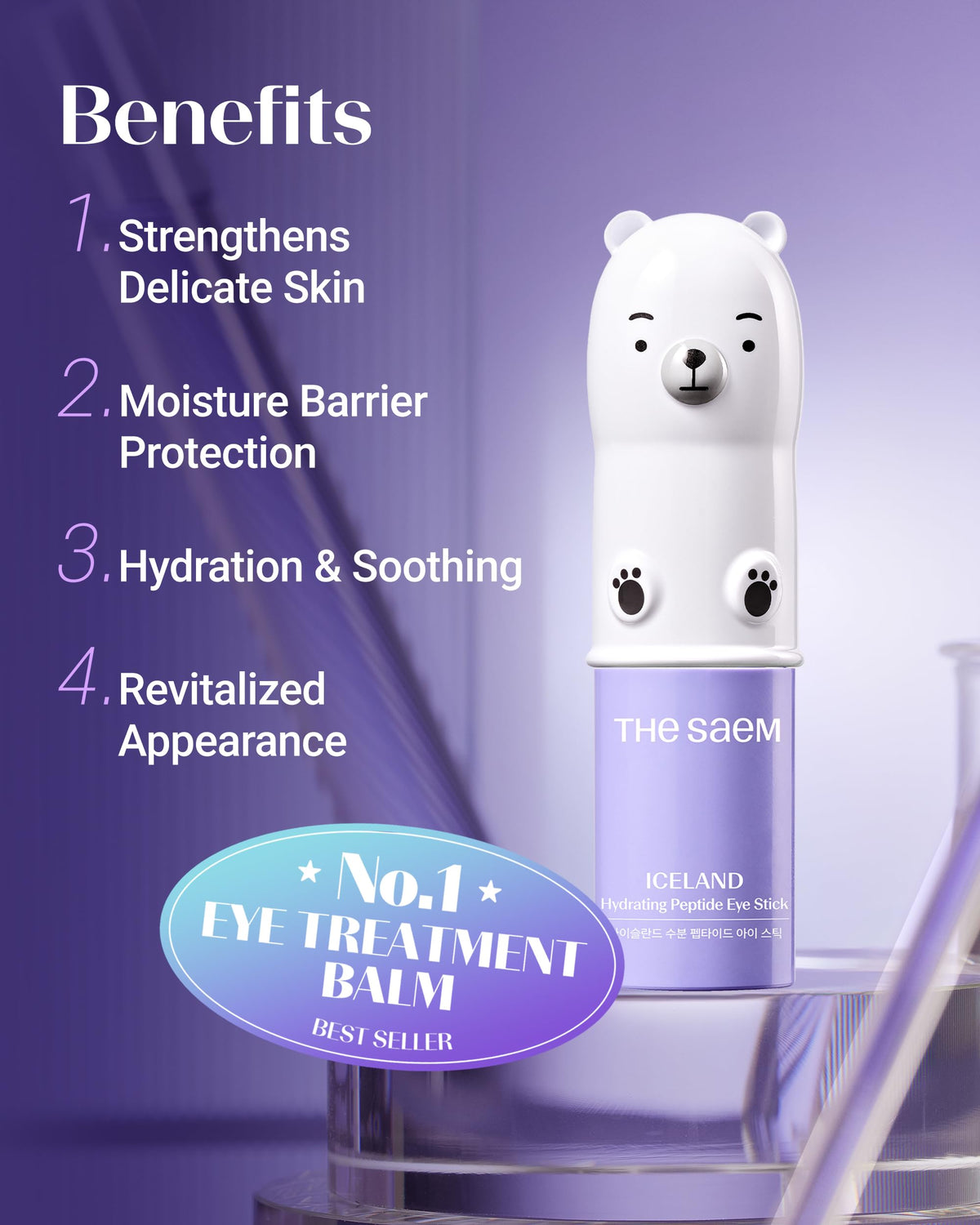 theSAEM Iceland Hydrating Peptide Eye Stick - Cooling & Firming (0.38oz)