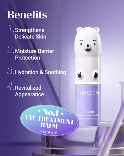 theSAEM Iceland Hydrating Peptide Eye Stick - Cooling & Firming (0.38oz)