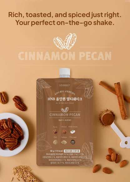 Korean Food All-In-One Multi Shake, Cinnamon Pecan, Fiber, 7 Pack, 350g