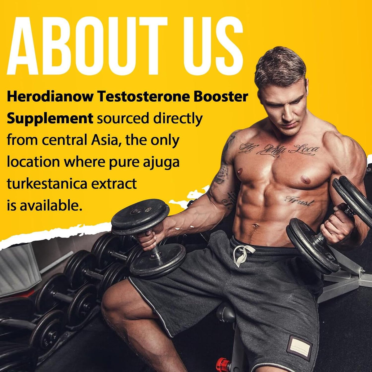 Testosterone Booster for Men - Muscle Growth, Strength, Energy & Endurance Support Supplement (78,000mg Formula) - 120 Capsules