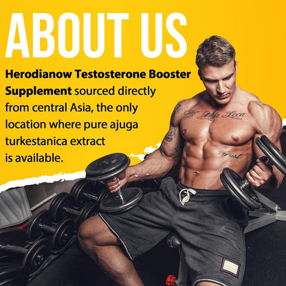 Testosterone Booster for Men - Muscle Growth, Strength, Energy & Endurance Support Supplement (78,000mg Formula) - 120 Capsules