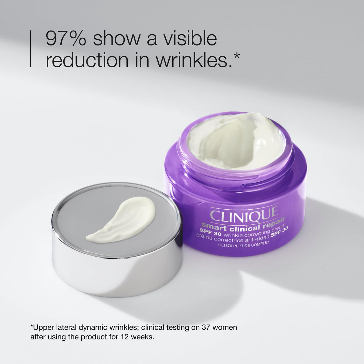 Clinique Smart Clinical Repair Broad Spectrum SPF 30 (Mini / Travel Size - 15ml) - Protective & Repairing Day Cream with Peptides