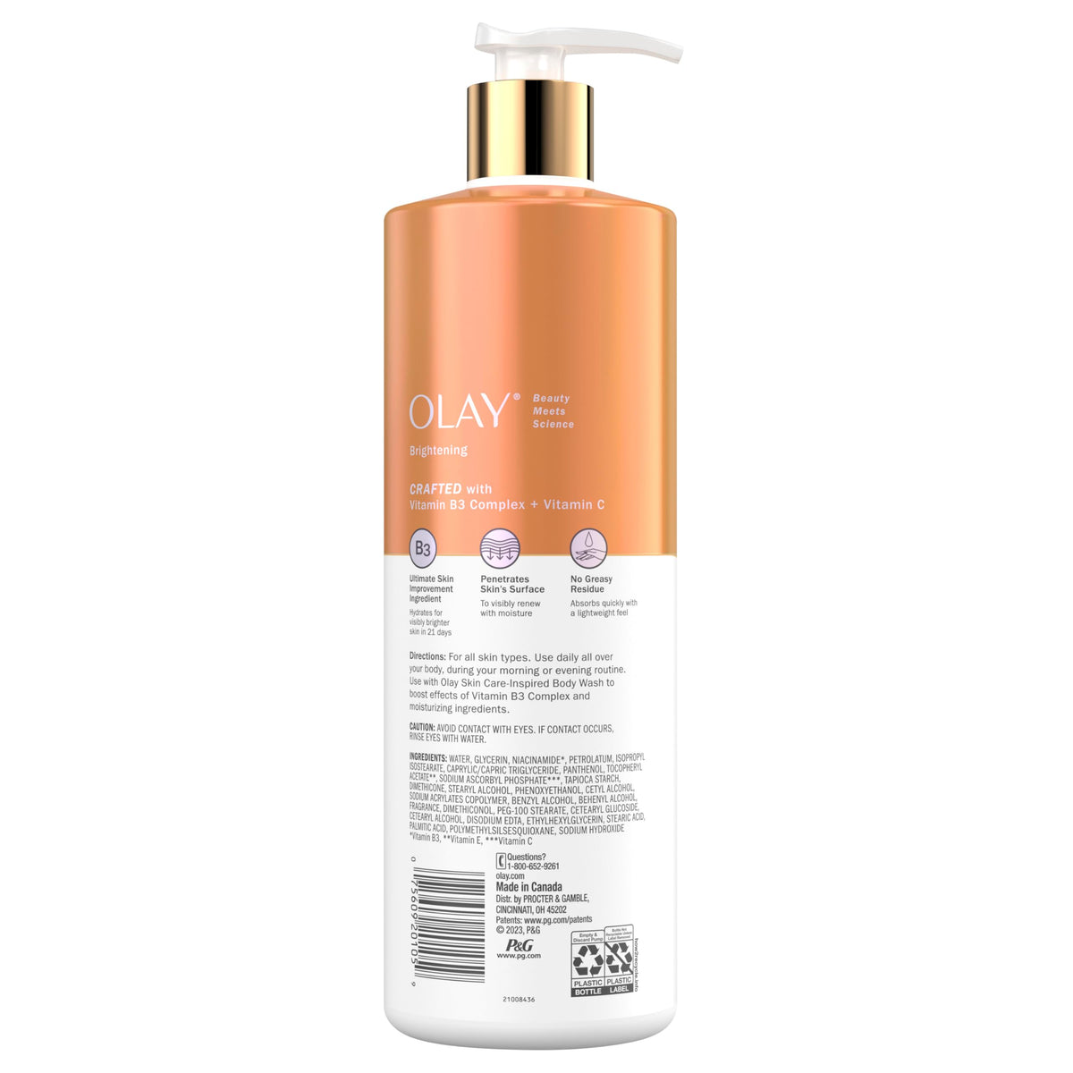 Olay Brightening Body Lotion with Vitamin C Serum 17 fl oz