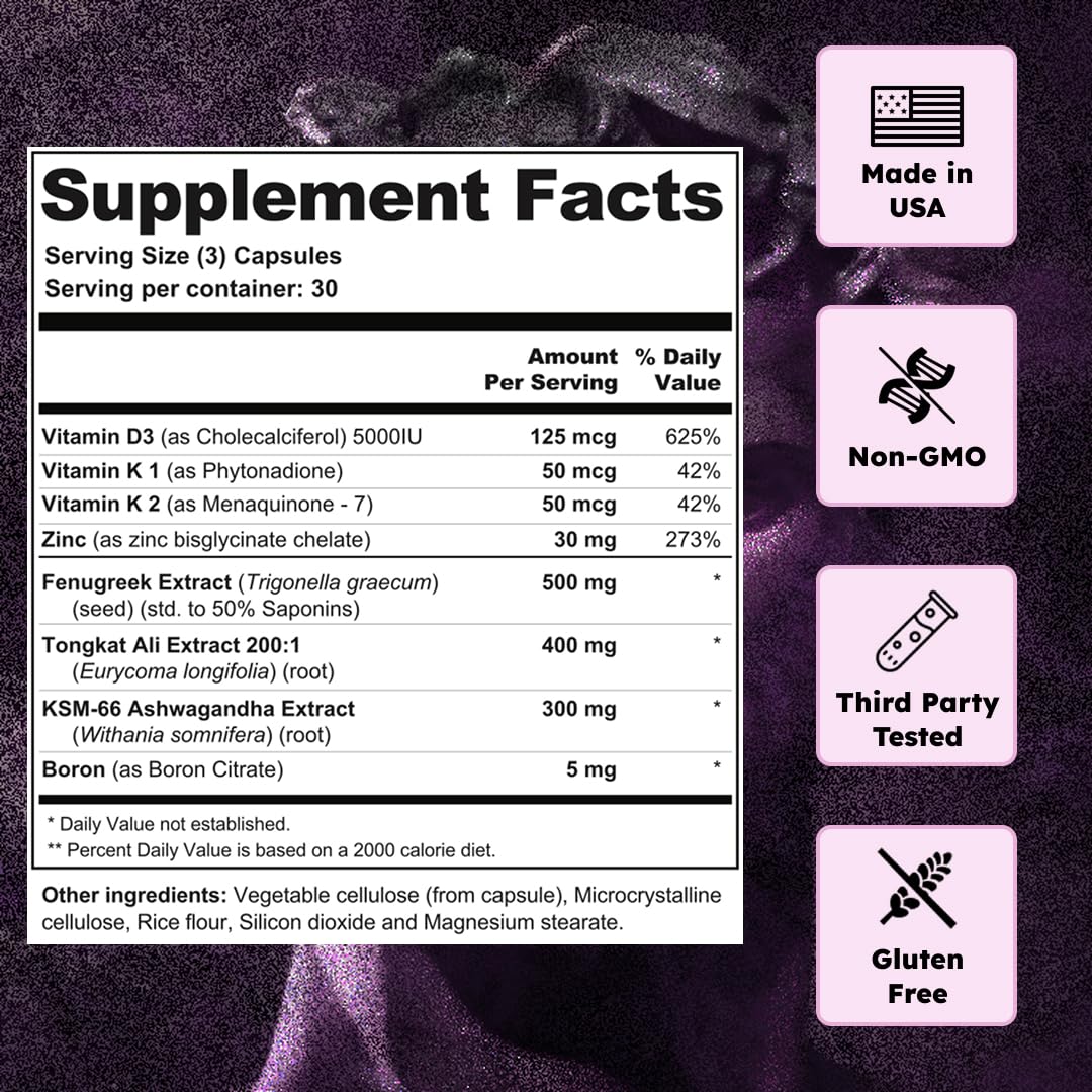SIGMA 3000 Testosterone Booster for Men - Natural Energy, Stamina & Muscle Growth with Ashwagandha