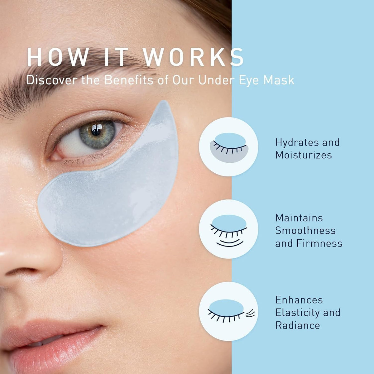 Under Eye Patches Kit - 120 Pcs Retinol & Golden Gel (2 Pack)