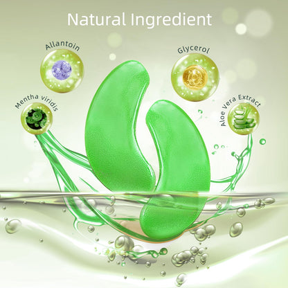 USTELIR Aloe Vera Under Eye Patches - 40 Pairs - Soothing Eye Mask for Puffy Eyes, Dark Circles & Hydration