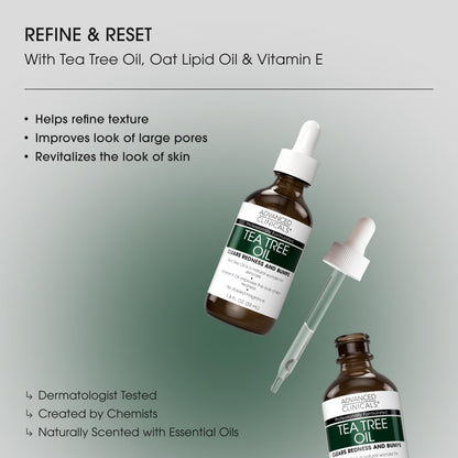 Advanced Clinicals Tea Tree Oil Serum - Pore Refining & Smoothing (52ml)