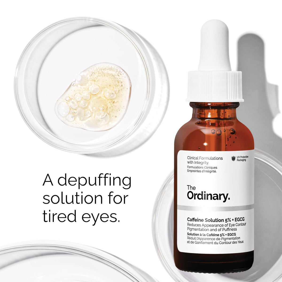 The Ordinary Serum Favorites Set - Hyaluronic Acid 2% + B5, Niacinamide 10% + Zinc 1%, Caffeine Solution 5% - Eye and Face Serums for Hydrating, Brightening & Pore-Minimizing Skin Care