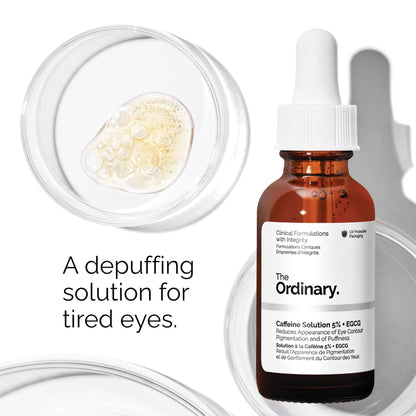 The Ordinary Serum Favorites Set - Hyaluronic Acid 2% + B5, Niacinamide 10% + Zinc 1%, Caffeine Solution 5% - Eye and Face Serums for Hydrating, Brightening & Pore-Minimizing Skin Care