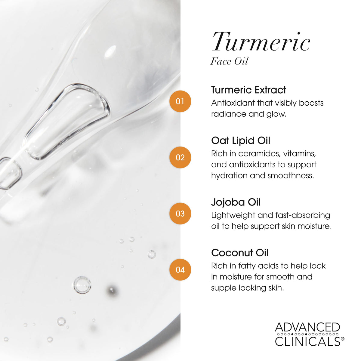 Advanced Clinicals Turmeric Oil Serum - Antioxidant Glow Duo (52ml x 2)