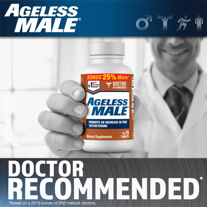 Free Testosterone Support for Men - Energy, Strength, Stamina & Vitality Booster for Muscle Performance & Male Health