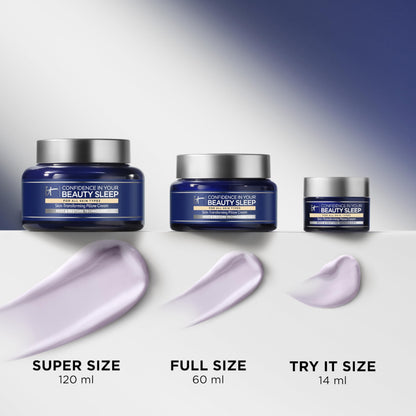 IT Cosmetics Confidence in Your Beauty Sleep - Anti-Aging Night Cream - Visibly Improves Fine Lines, Wrinkles, Dryness, Dullness & Loss of Firmness - With Hyaluronic Acid - 0.47 fl oz