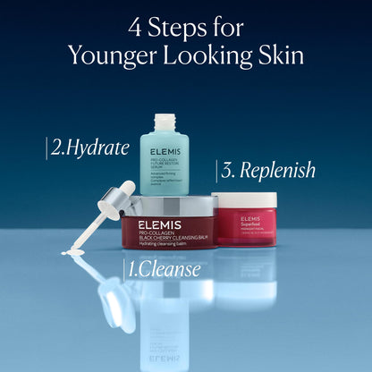 ELEMIS Superfood Midnight Facial - Lightweight Overnight Facial Cream, Prebiotic-Infused Hydrating Gel, Camu Camu Moisturizer, Omega Rich Night Cream - 50ml