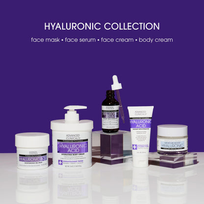 Advanced Clinicals Hyaluronic Acid Serum - Ultra-Hydrating Duo (52ml x 2)