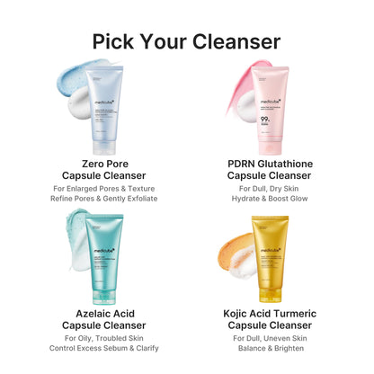 medicube Facial Cleanser PDRN Pink Glutathione Capsule Foam Cleanser - Daily Face Wash for Pore Care, Uneven Skin Tone, Texture - Hydrating & Nourishing Deep Cleansing - Korean Skincare, 4.23 oz