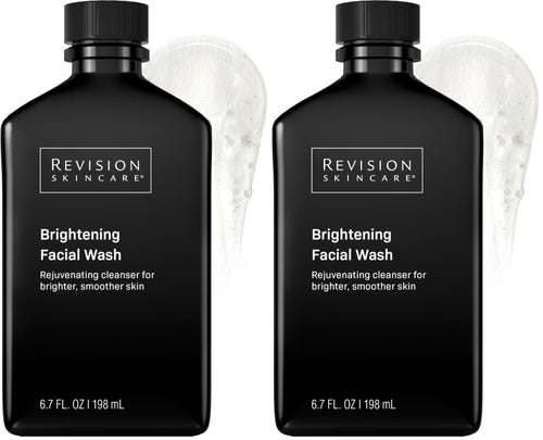 Revision Skincare Brightening Facial Wash,Exfoliating Face Cleanser with Vitamin C and Vitamin E,6.7 fl oz,(Pack of 2)