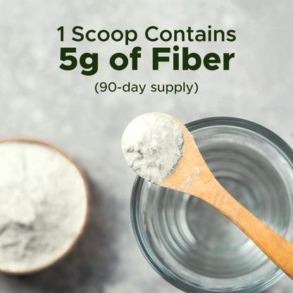 BNHealthy Fiber Powder 450g - Soluble Corn Fiber Supplement for Digestive Health, Tasteless and Sugar Free, Dissolves in Hot or Cold Drinks, Gluten Free, Vegan, Non-GMO, 90 Servings