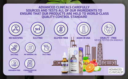 Advanced Clinicals Age-Defying Duo - Hyaluronic Acid + Collagen Peptide (52ml x 2)