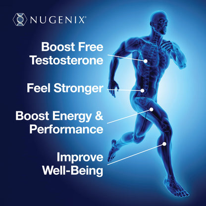 Testosterone Booster for Men - Free Testosterone, Energy & Strength Support Supplement - Nugenix T Booster (42 Count)