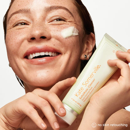 Kate Somerville ExfoliKate Cleanser - Daily Exfoliating Foaming Face Wash, Clinically Formulated Glycolic Acid and Lactic Acid Gentle Facial Scrub, 8 Fl Oz