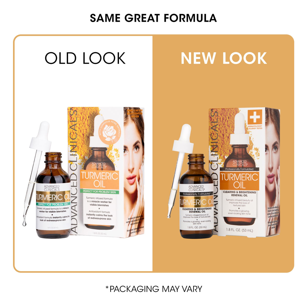 Advanced Clinicals Turmeric Oil Serum - Antioxidant Glow Duo (52ml x 2)