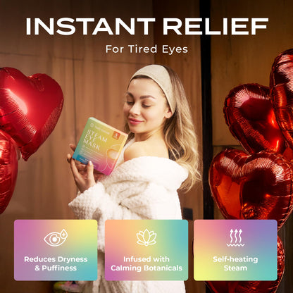 Body Restore Self-Heating Warm Compress Eye Mask - Variety Pack for Dry Eye & Stye Relief - Fast-Heating Disposable Eye Patch (5 Pack)