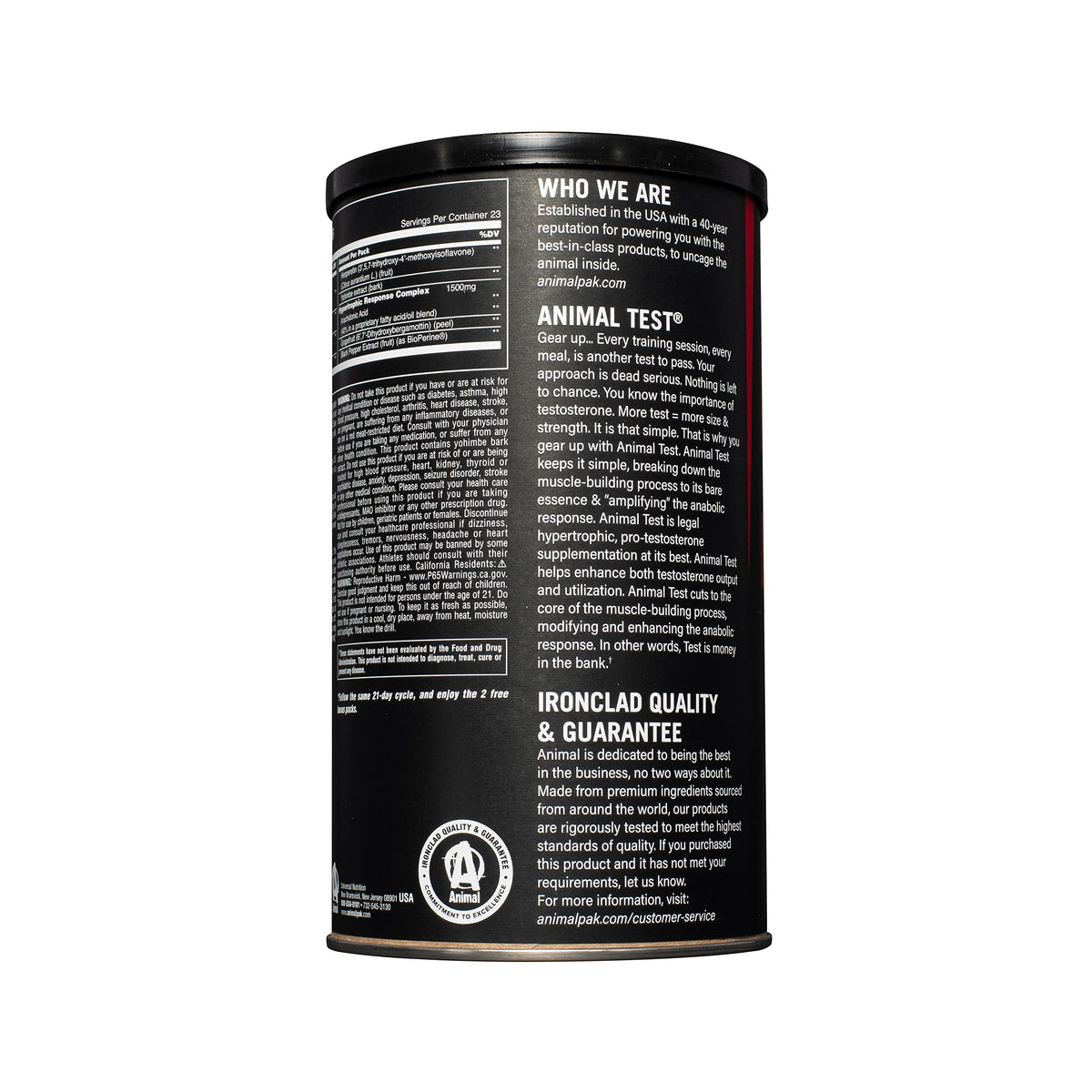 Testosterone Booster for Men - Strength, Stamina, Muscle Growth & Libido Support Supplement for Athletes - Animal Test (21 Day Cycle)