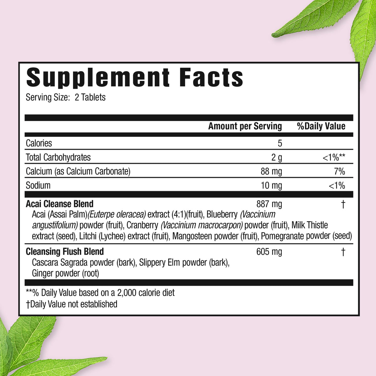 Applied Nutrition 14-Day Acai Berry Cleanse - 56 Tablets, Pack of 3 - Weight-Loss Support Flush + Milk Thistle - 84 Total Servings