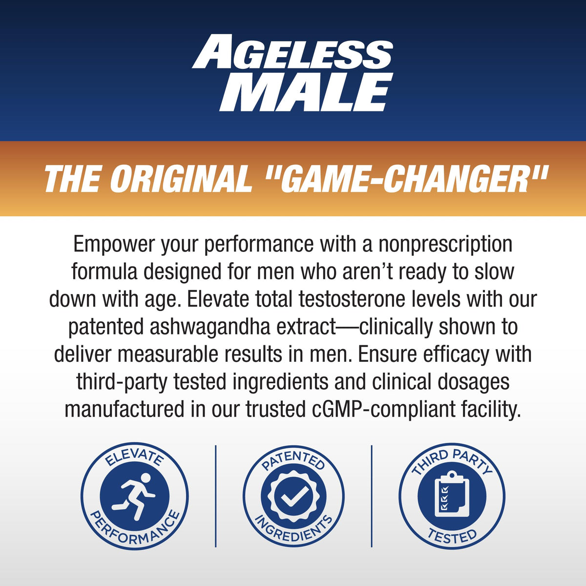 Testosterone Support for Men - Energy, Strength, Stamina & Vitality Booster for Muscle Performance & Male Health
