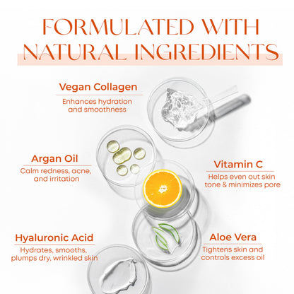 Skin 2.0 Vitamin C Serum - Dermatologist Tested, Anti-Aging & Dark Spot Remover - Brightening, Clean Beauty, Cruelty-Free, Korean Skincare for Glass Skin, All Skin Types - 1.69 Fl. oz