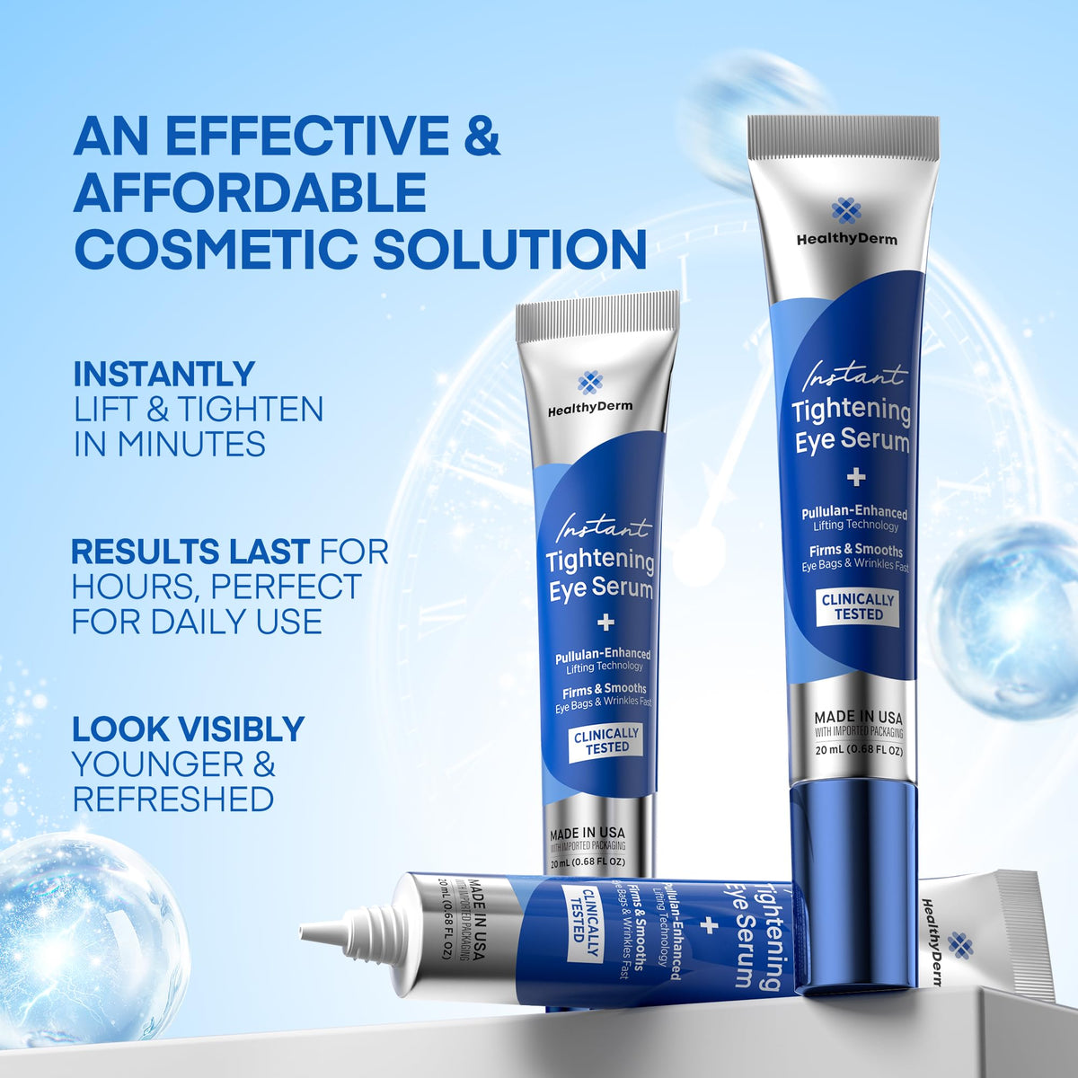 HealthyDerm Instant Under Eye Lift Serum - Anti-Aging & Firming (20ml)