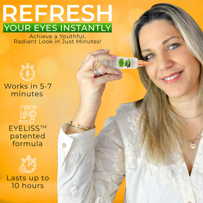 SEAMANTIKA Puffy Eye Treatment (0.8 fl.oz) - Instant Eye Lift for Dark Circles, Bags & Wrinkles with Green Tea & Dead Sea Minerals