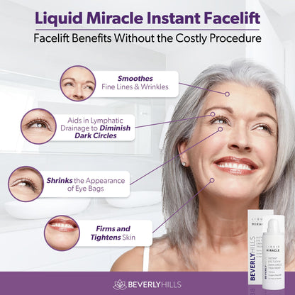 Beverly Hills Instant Facelift & Eye Serum - 30mL (120 Day Supply) - Rapid Reduction Treatment for Bags, Wrinkles & Dark Circles