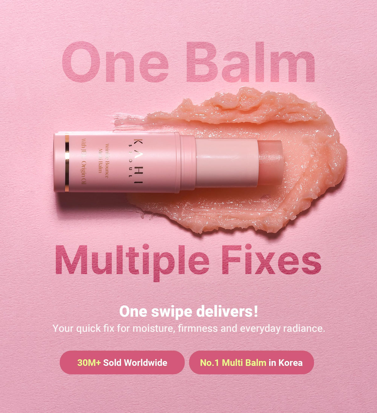 KAHI Wrinkle Bounce Multi Balm Stick PDRN Collagen 0.32 oz