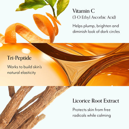 Bliss Bright Idea Vitamin C Eye Cream - Brightening Anti-Aging Eye Cream with Tri-Peptide & Licorice Root 0.5 oz