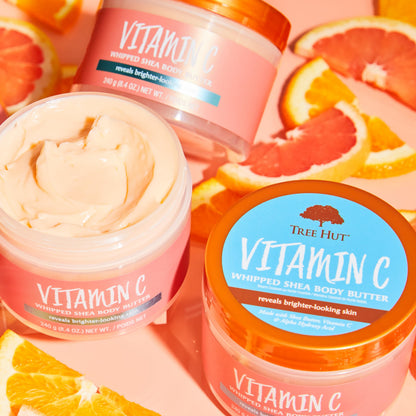 Tree Hut Vitamin C Whipped Shea Body Butter 8.4 oz, Hydrating Moisturizer