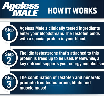 Free Testosterone Support for Men - Energy, Strength, Stamina & Vitality Booster for Muscle Performance & Male Health