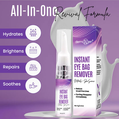 Dermaxgen Instant Under Eye Bag Remover Cream - Dark Circles & Puffiness Treatment, Anti-Aging Eye Cream for Wrinkles and Tired Skin - 0.21 oz