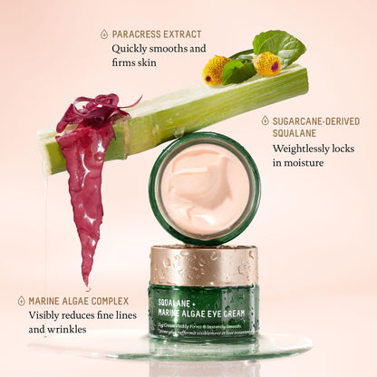 BIOSSANCE Squalane + Marine Algae Eye Cream (0.5 oz)