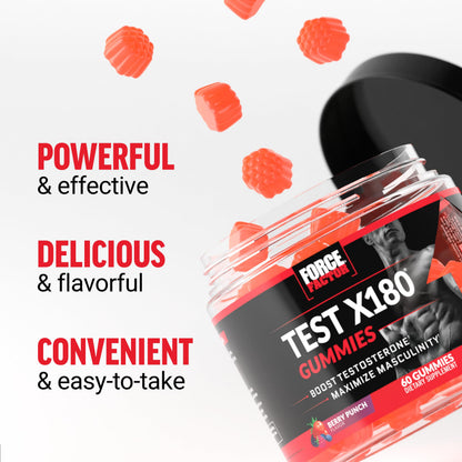 Testosterone Booster Gummies for Men - Energy, Strength, Stamina & Libido Support with Tongkat Ali, Tribulus & Maca